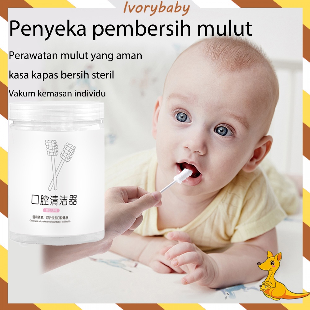 Ivorybaby 30PCS Pembersih Lidah Mulut Sikat Lidah Bayi Baby Oral Cleaner