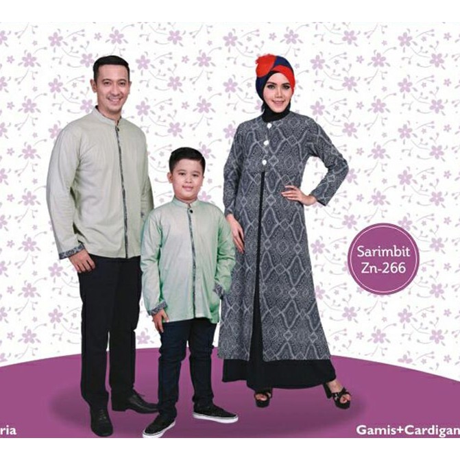 Pakaian Couple Muslim Baju sarimbit keluarga Zenitha-266