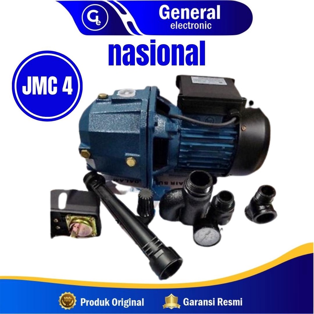MESIN POMPA AIR SUMUR DALAM JET PUMP NASIONAL MC PUMP JMC 4 / 1 SET KOMPLIT (JET PUMP 40 METER)