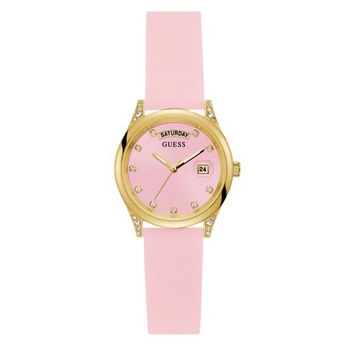 Jam Tangan Wanita Guess Watch Pink MINI AURA GW0356L2 Original