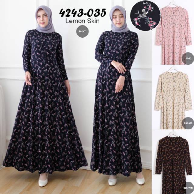 Gamis Lemon Skin Gamis Yang Super Nyaman Dipakai Karena Bahan Adem Bawah Mayung Shopee Indonesia