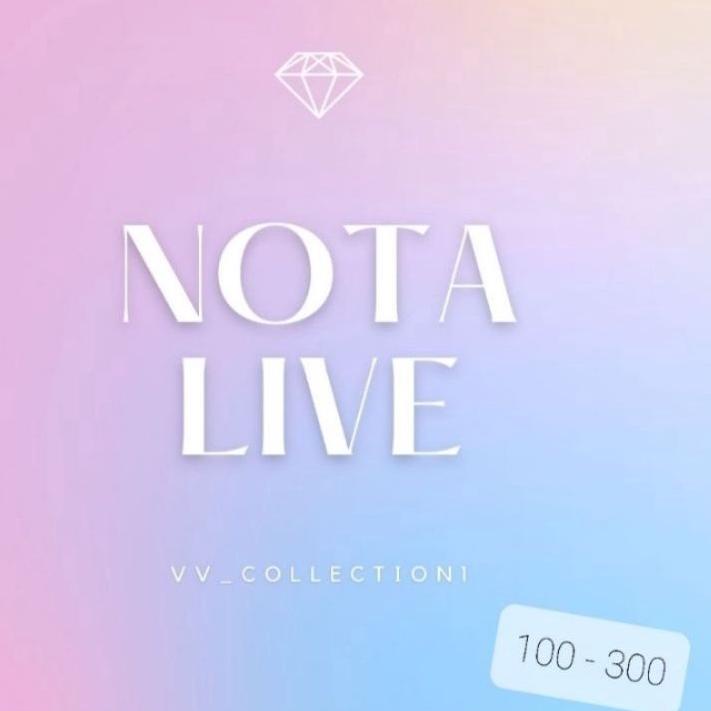 

☊ NOTA LIVE 100-200 (600g) ☝