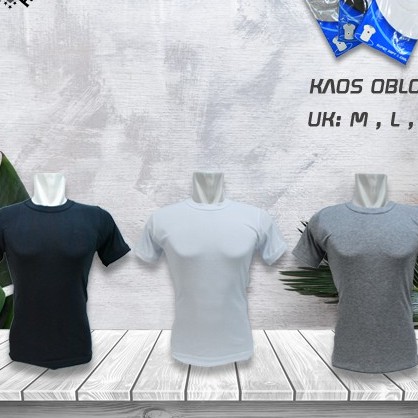 KAOS OBLONG Pria T Shirt AGREE SA 006 | Kaos dalem pria dewasa Polos O-Neck SA-006 | Gedabug