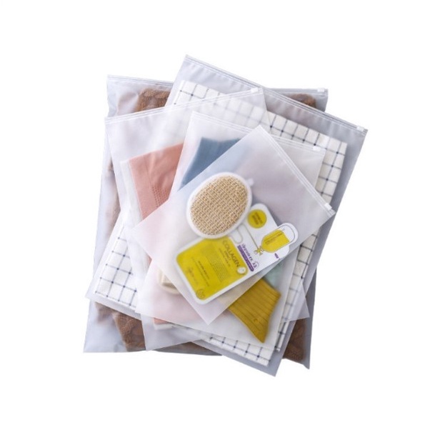 ZIPPER LOCK PLASTIK ZIPLOCK POUCH ZIPPER BAG PLASTIK BAJU Travel Organizer Polos Serbaguna