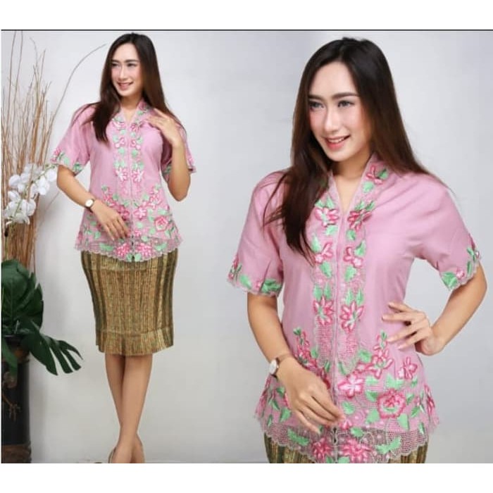 set kebaya encim bunga ternew