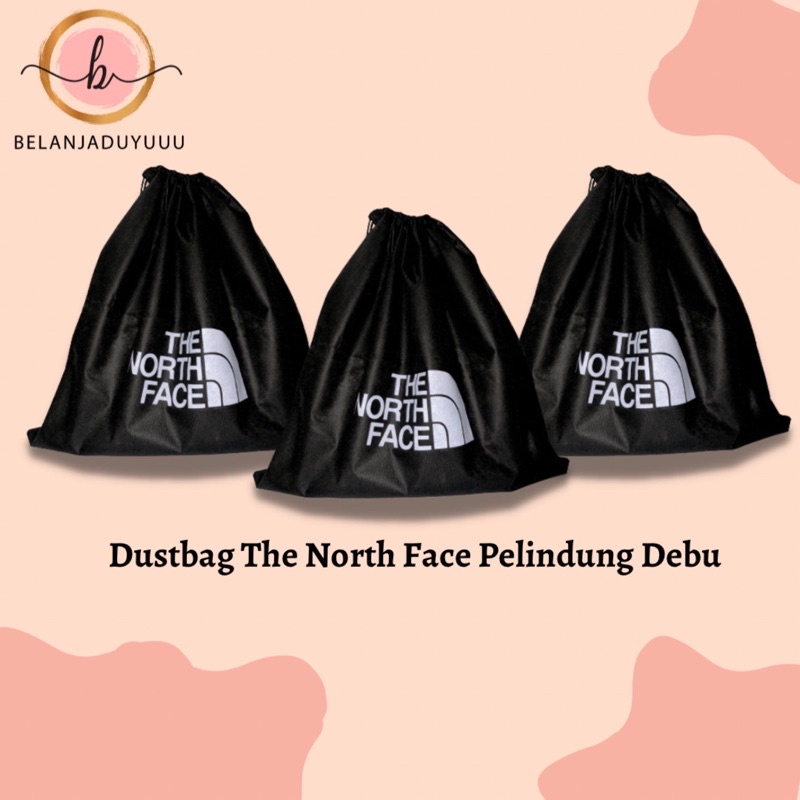 DUSTBAG THE NORTH FACE Bahan Spounbun Pengganti Sarung Tas Pelindung Debu Serut Dust Bag DB Branded