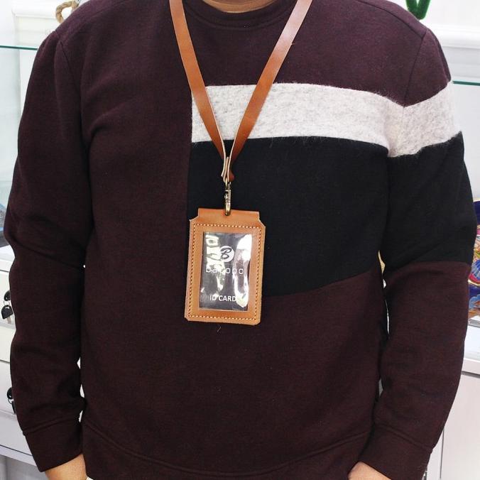 

ID CARD HOLDER KULIT ASLI MODEL GANTUNG NAME TAG B001530 SDFD354154