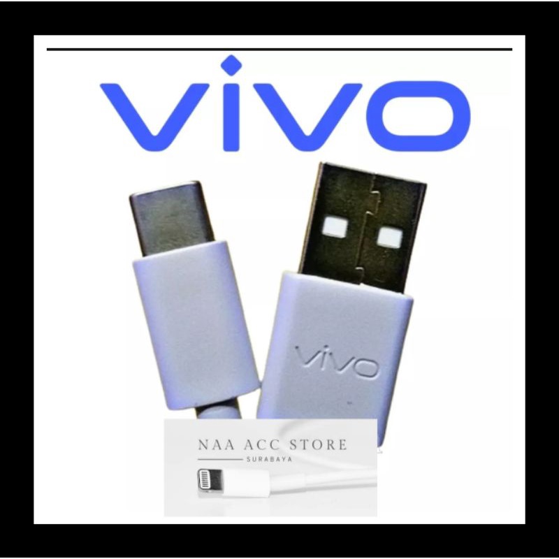 ( BELI 2 HANYA 50RB ) Kabel charger cas /data Vivo original 100% VIVO S1pro Y16 Y21a Y22 Y23 Y30 Y50 Y51 (2020 )V17,V19 Fastcharging Type C