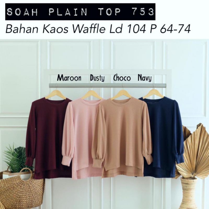 SOAH PLAIN TOP / BLOUSE / ATASAN