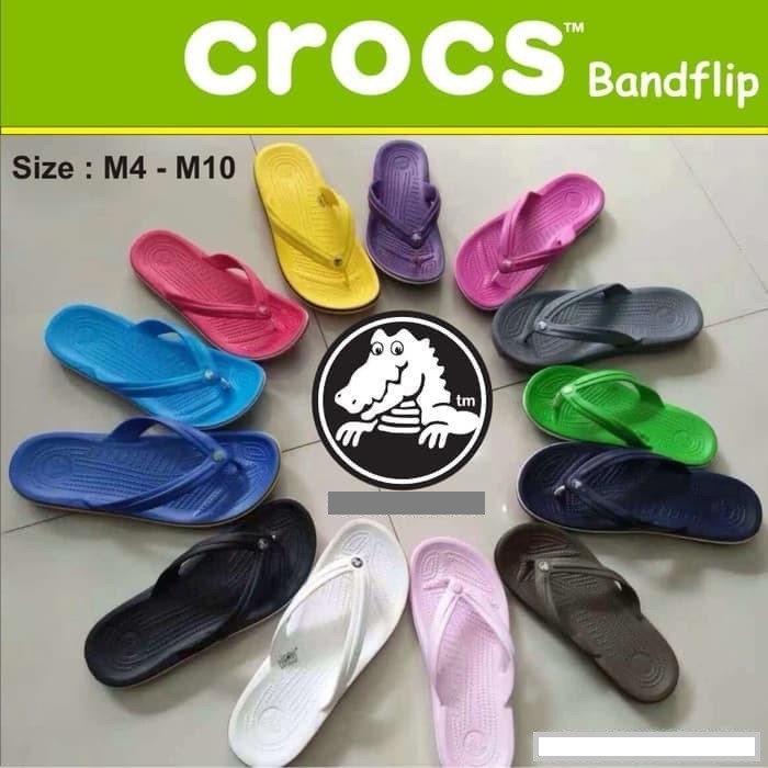 Sandal Crocs Crosc Bandflip Sandal Jepit Crocs Sandal Crocs Crosc Bandflip Sandal Jepit Crocs