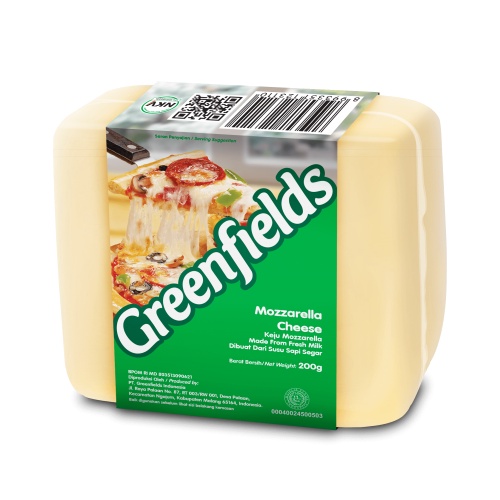 TIDAK BISA COD - Keju Mozarella Greenfields 250 gram (ECER) / Keju Mozarela / Greenfields