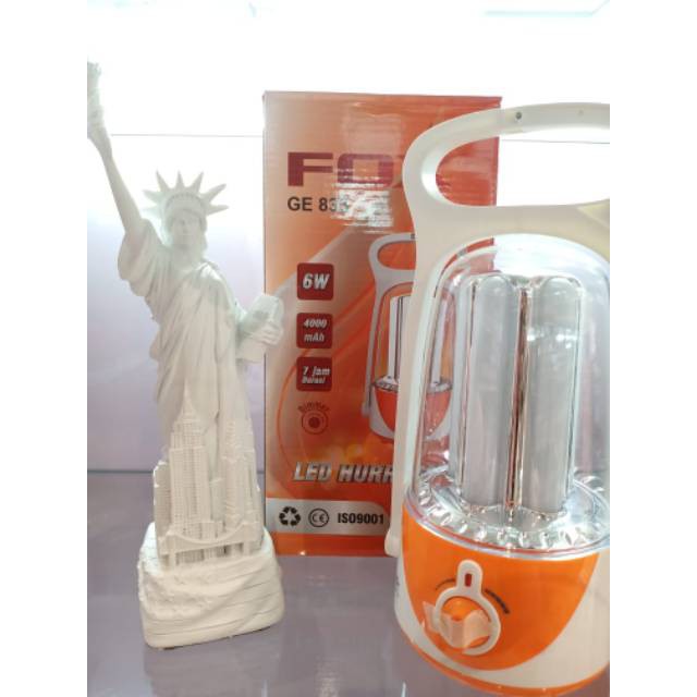 Lampu Emergency Fox 833 Led Lampu darurat Led Charge taham lama Lampu cas senter emergency FOX 833