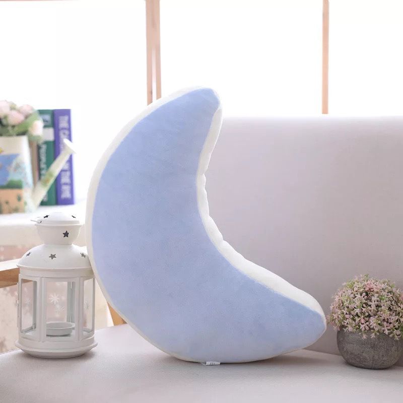 53*40cm Rainbow Plush Sofa Pillow Cushion Sleeping Pillow Cloud Moon Home Decoration Toy Propitious Cloud Moon Shell