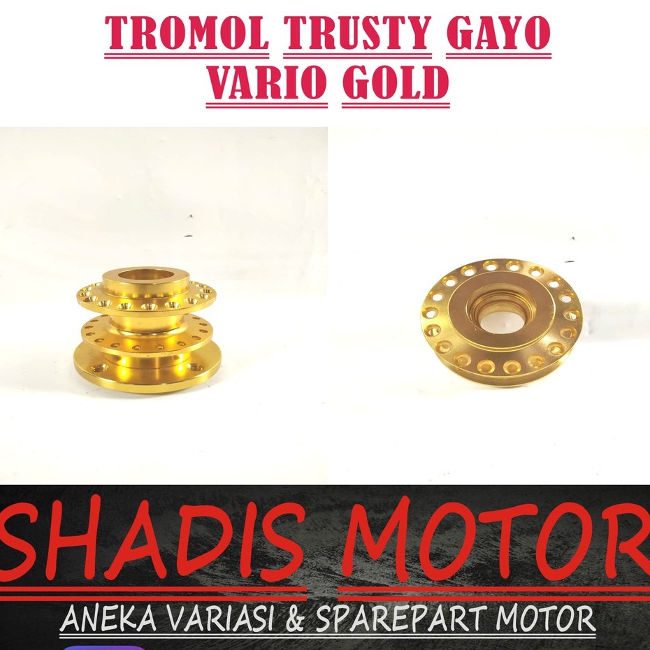 Tromol Model Trusty Merk GOYO Warna Gold  Motor Vario Old Vario 110