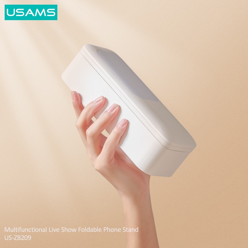 USAMS ZB209 Multifunctional Live Show Foldable Phone Stand  kuat dipakai selama 3-12 jam