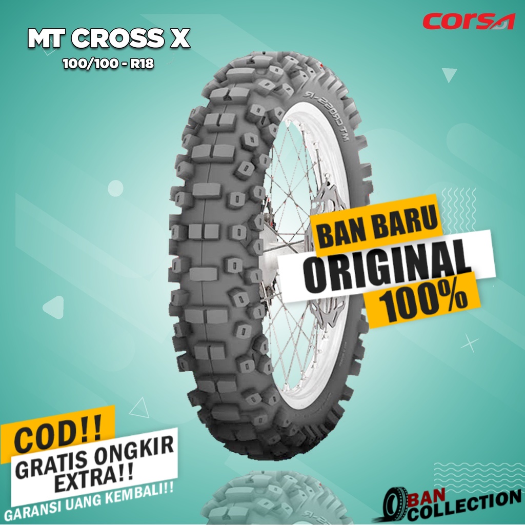 Ban Motor TRAIL // CORSA MT CROSS X 100/100 Ring 18 NON TUBELESS