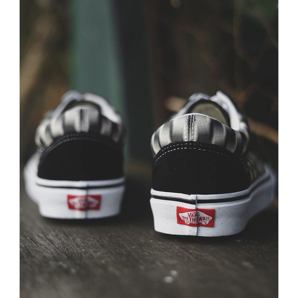 BEST SELLLER !!! TERMURAH  VANS OLDSKOOL BLUR CHECKER BLACK/WHITE-1