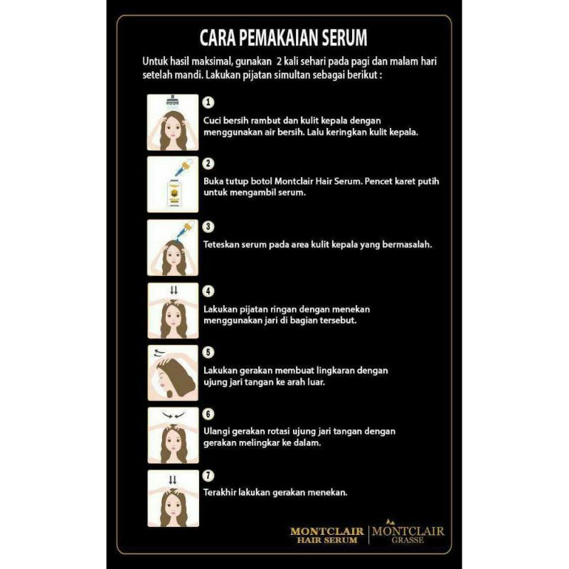 Montclair Hair Serum dari Montclair Grasse Serum Obat Penumbuh Rambut Anti Botal 100% ORIGINAL BEST SELLER