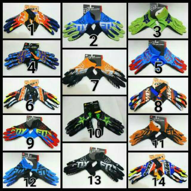 gloves sarung tangan fox original ori cina import not alpinestars ansr oneal taichi touring