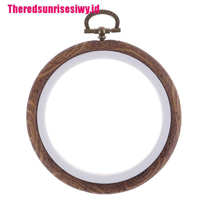 【Theredsunrisesiwy.id】10cm Embroidery Hoop Frame Plastic Embroidery Hoop Rings DIY Cross Stitch Tool