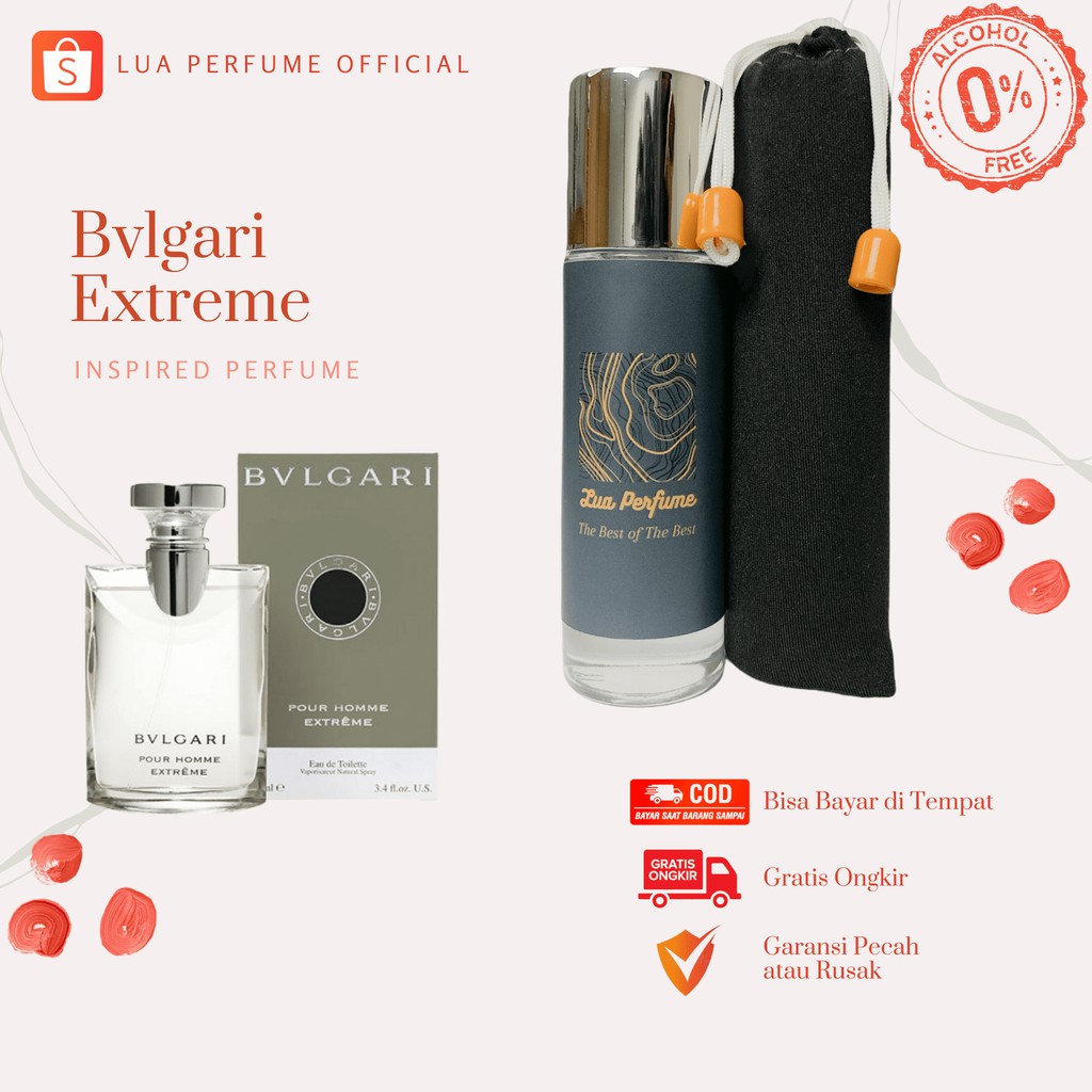Parfum Pria Original Bvlgari Extreme Non Alkohol Wangi Segar dan Tidak Menyengat