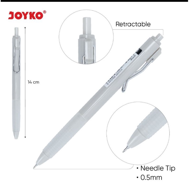 

pulpen Gel Joyko Pasuteru GP-343 0,5mm Hitam (1 pcs)