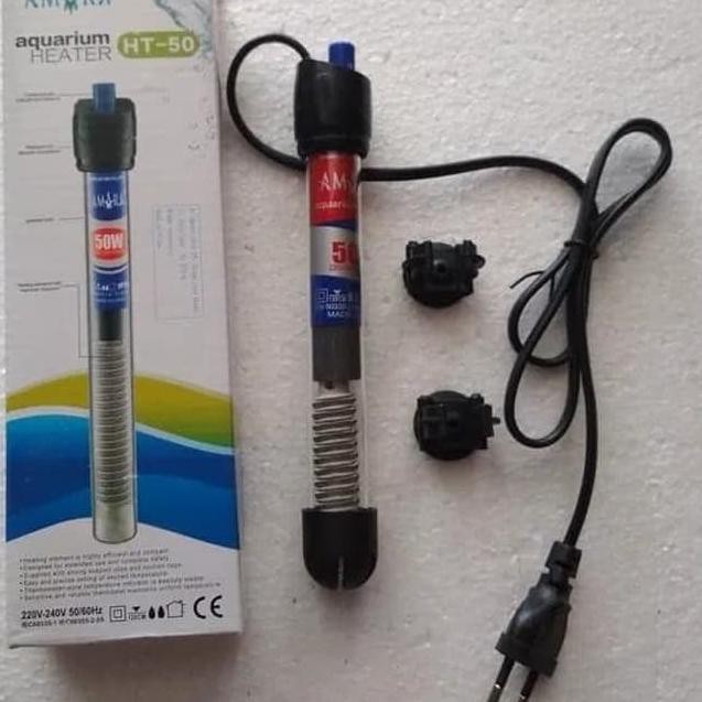 ▼ HEATER AQUARIUM AMARA HT 50 DAYA 50 WATT ➸