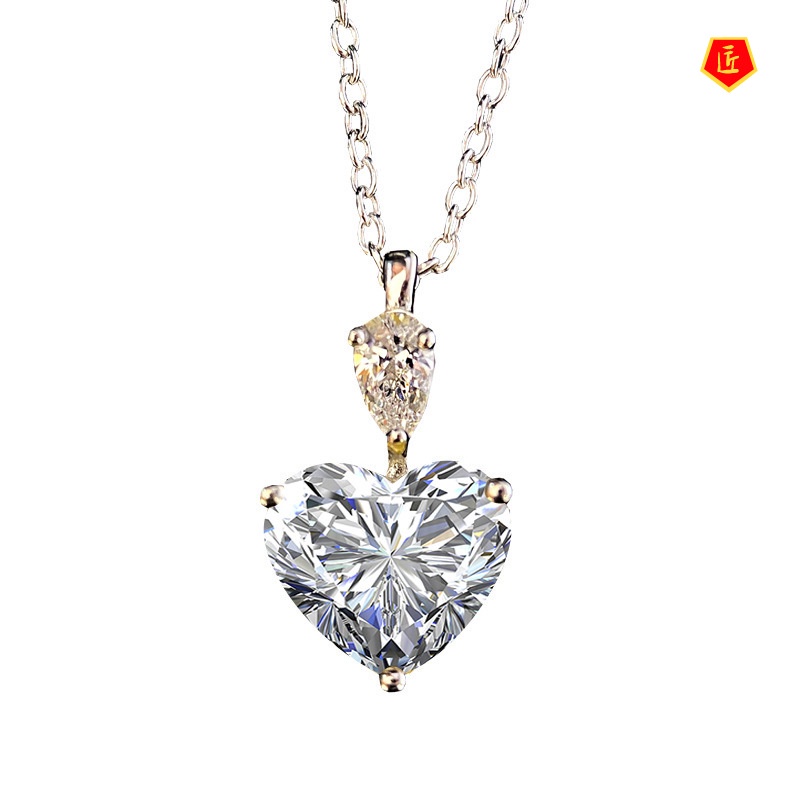 [Ready Stock]Simple Personality Yellow Zircon Pendant Temperament Entry Lux Niche