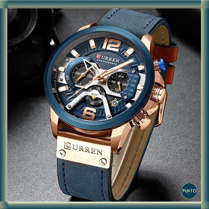 Jam Tangan Pria CURREN 8329 Original Garansi Resmi 1Tahun - Biru