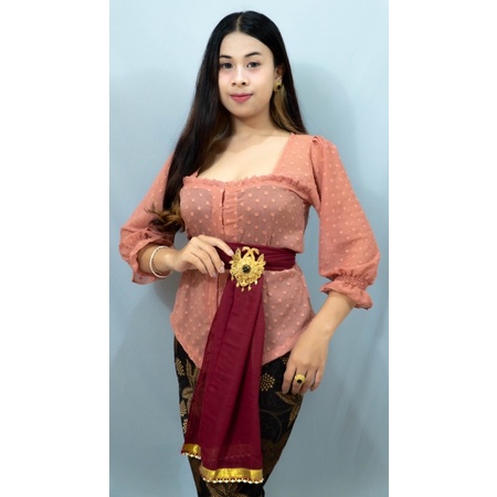 Kebaya pipil sabrina sifon dot rubia uragiri