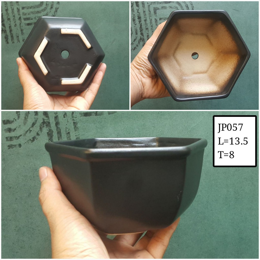 Pot Keramik Segi 6 JP057