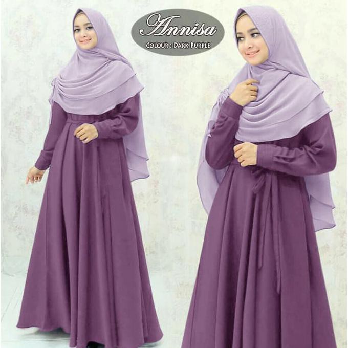 Baju Busana Muslim Wanita Gamis Syari Pesta Annisa Maxmara Terbaru