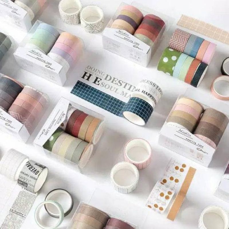 

Washi masking tape | 10 roll | Selotip BUJO Decorative Tape for Sticker