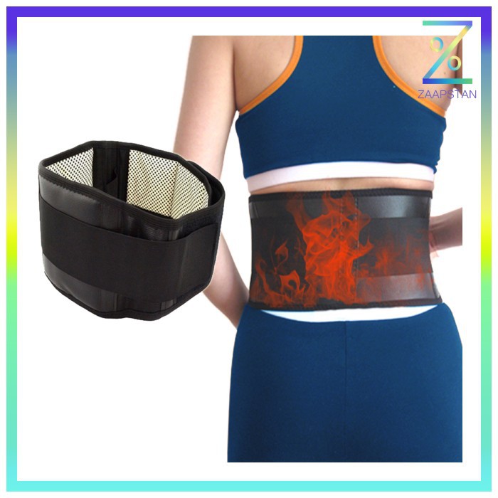 Tourmaline Alat Therapy Pinggang Magnetic Size L - Black