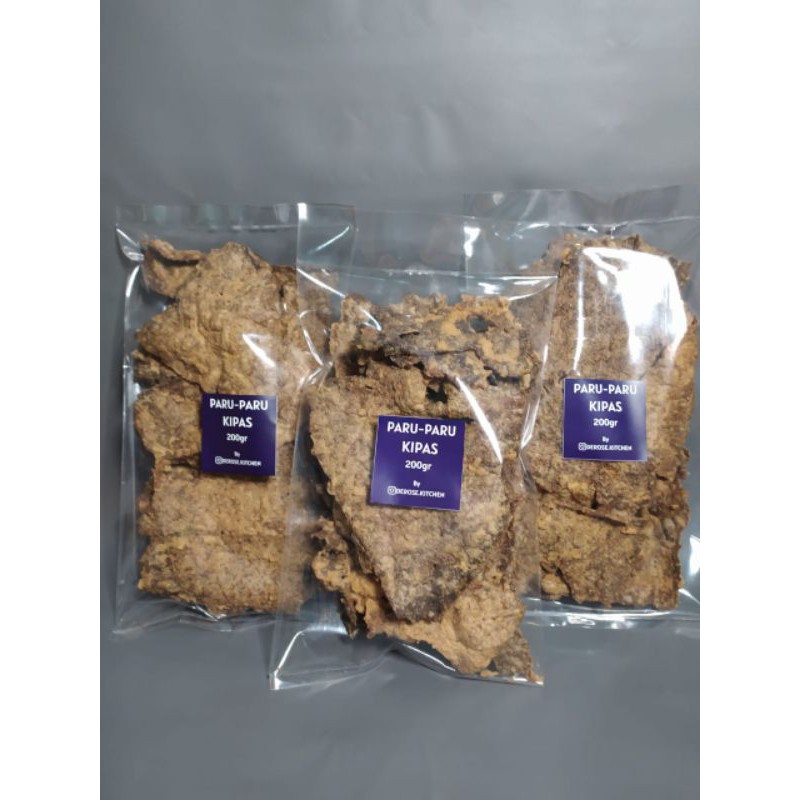 

KRIPIK KERIPIK PARU KIPAS SUPER HIGH QUALITY 200 GRAM