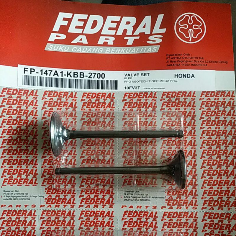 Klep Set Valve Set GL Pro Neotech Tiger Megapro Federal