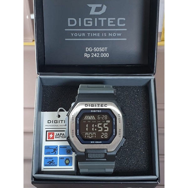 Jam Tangan Pria Digital Digitec Original DG-5050T Tahan Air Garansi Resmi Digitec Gratis Ongkir COD