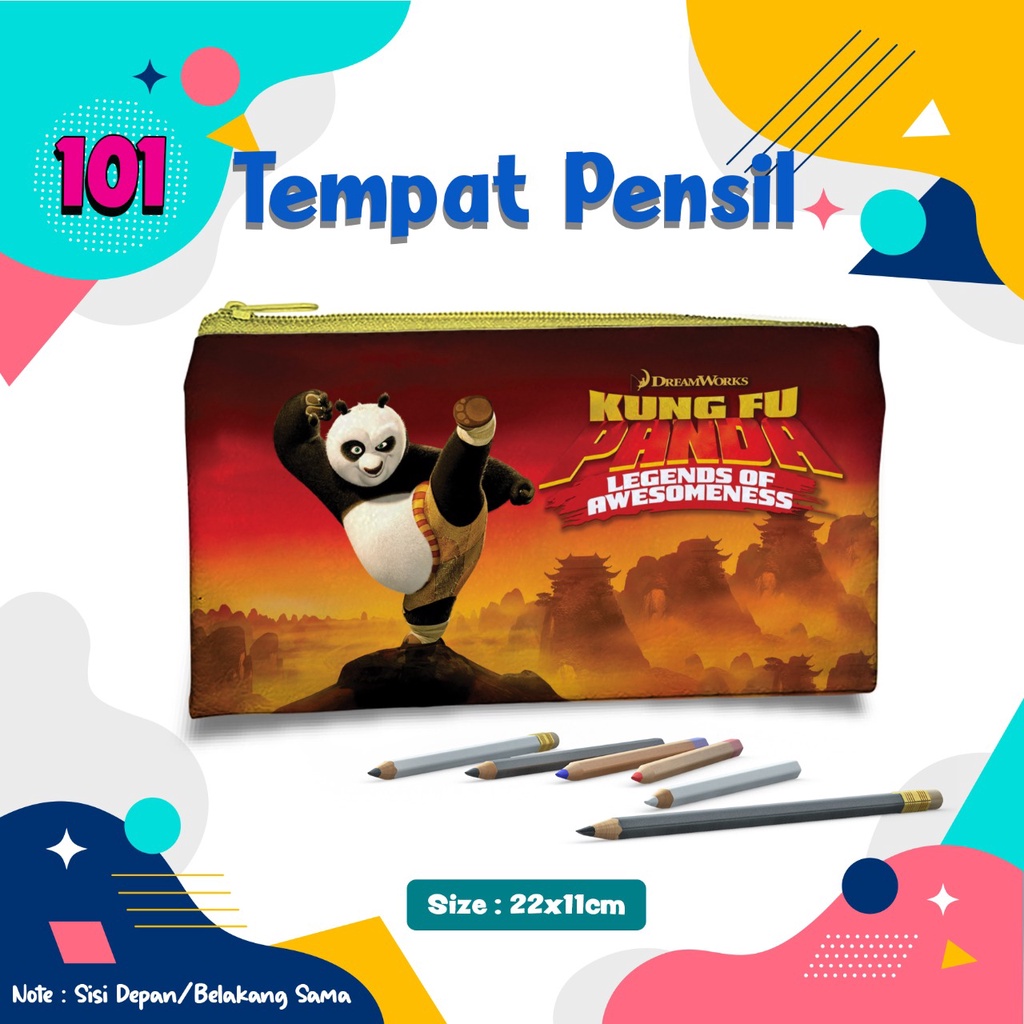 

Pencil Case Kungfu Panda Kostak Tempat Pensil Kotak alat Tulis Wadah Dompet Pensil Lucu unik