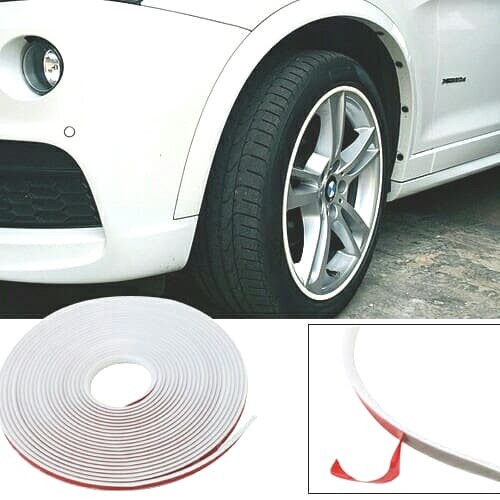 Putih White Lis Velg Mobil Motor Warna Pelindung Velg Mobil Wheel Protectors Karet