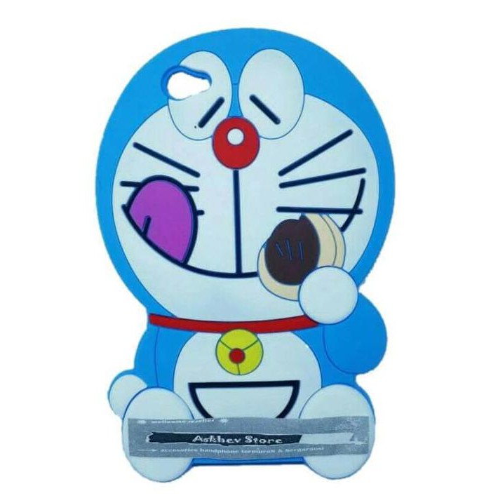 Case 4D Karakter Dorayaki Vivo V5 Y66 Y67 Doraemon Softcase Soft 3D
