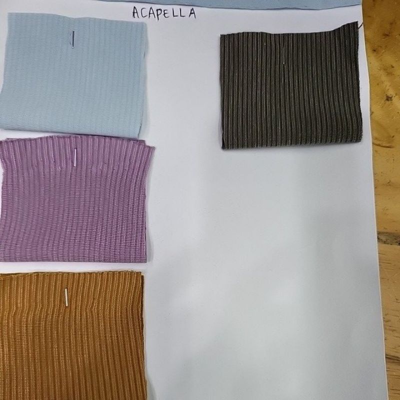 kain acapela. strech. salur. warna ada pada foto.