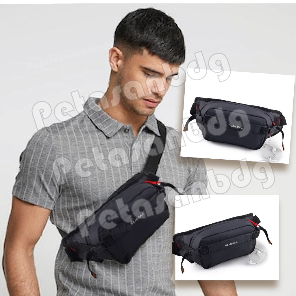 PTS - Gear Bag VAGABONDS Port 13112 Waistbag WITH EARPHONE HOLE Tas Slempang Korea Tas Distro Crossbody