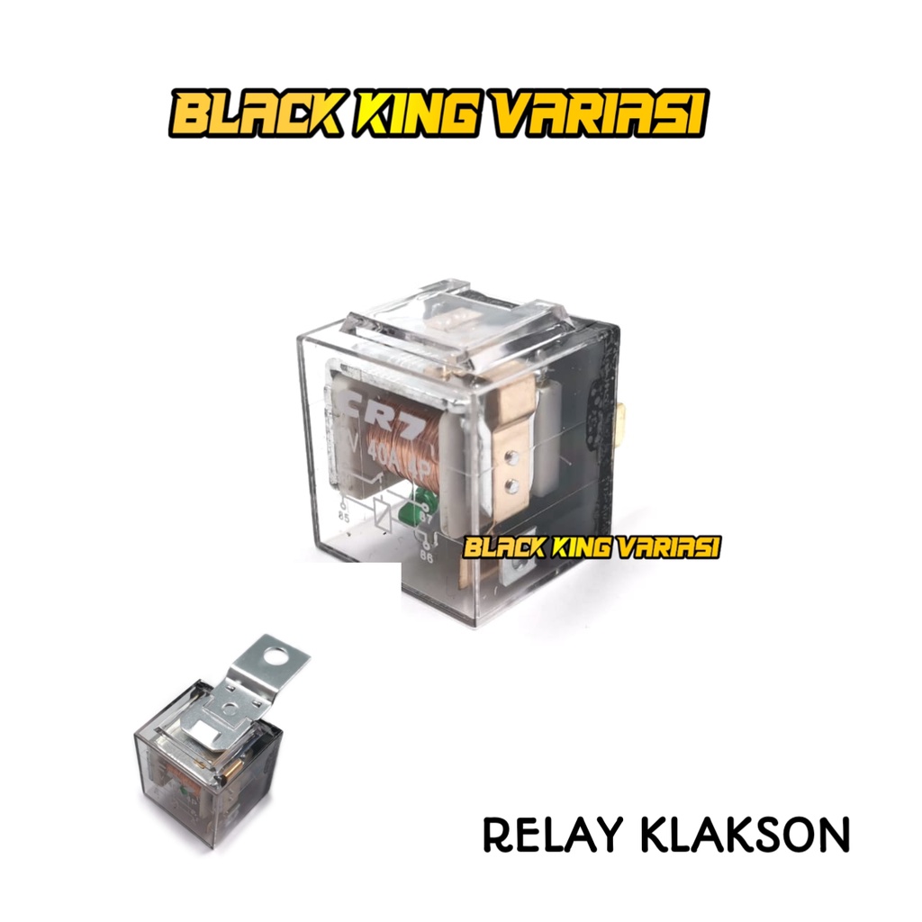 Relay Klakson 12 Volt CR7 Alarm Transparan Universal 12 Volt 4 Kaki Relay Transparan 4 Kaki 12 Volt 40 80 Ampere Relay Klakson Lampu