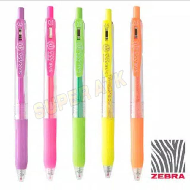 

Pulpen Gel Zebra Sarasa Clip Neon Color Series 0.5mm