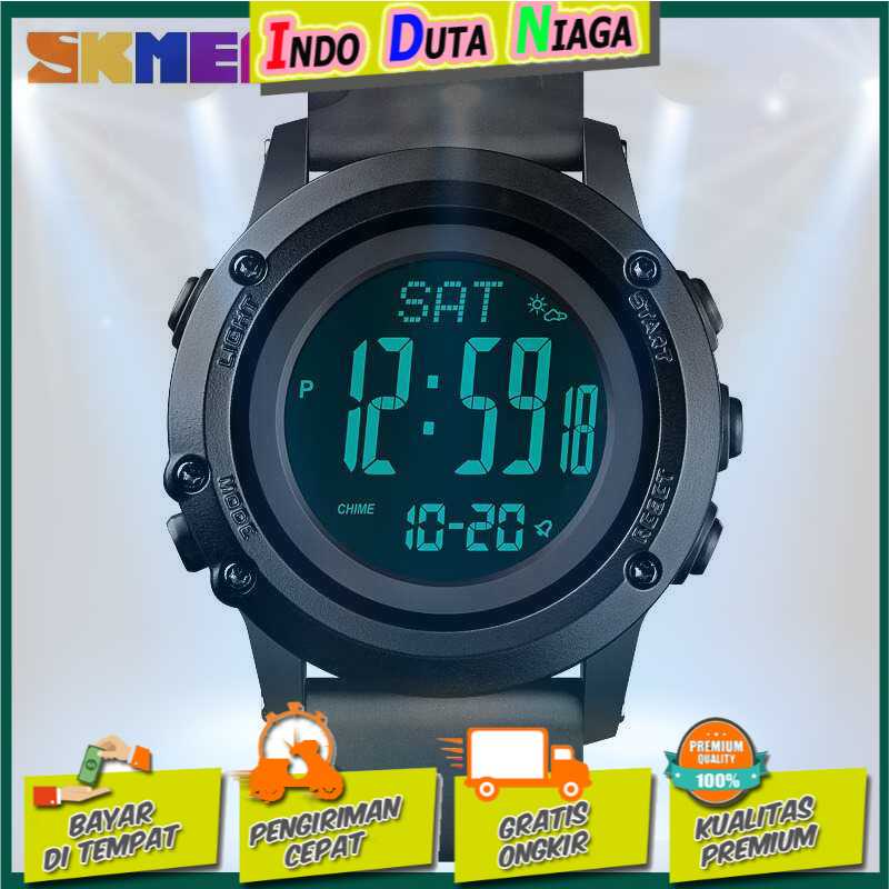 IDN - SKMEI Jam Tangan Digital Pria Pedometer Compass - 1793