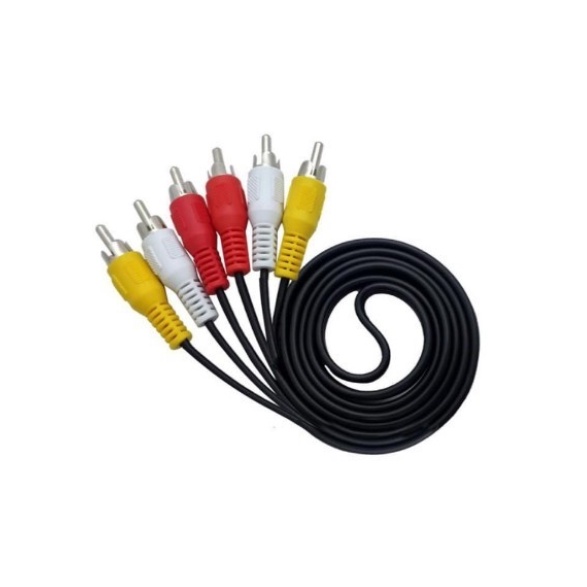 Kabel TV Jadul AV 3rca to 3rca Male to Male Audio Video Rca