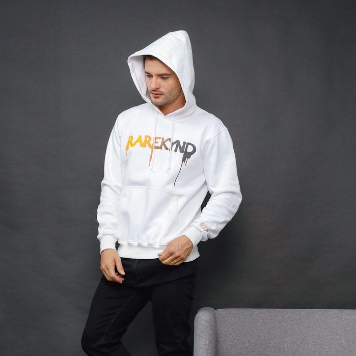 RKYND Hoodie Irena White - Sweater dengan penutup kepala Irena Putih