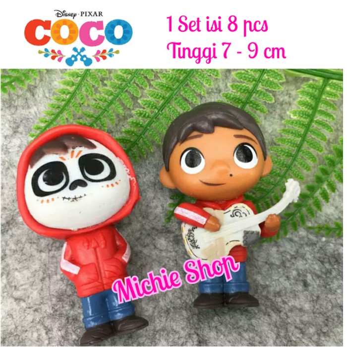 Figure Disney Coco Set 8 Pcs