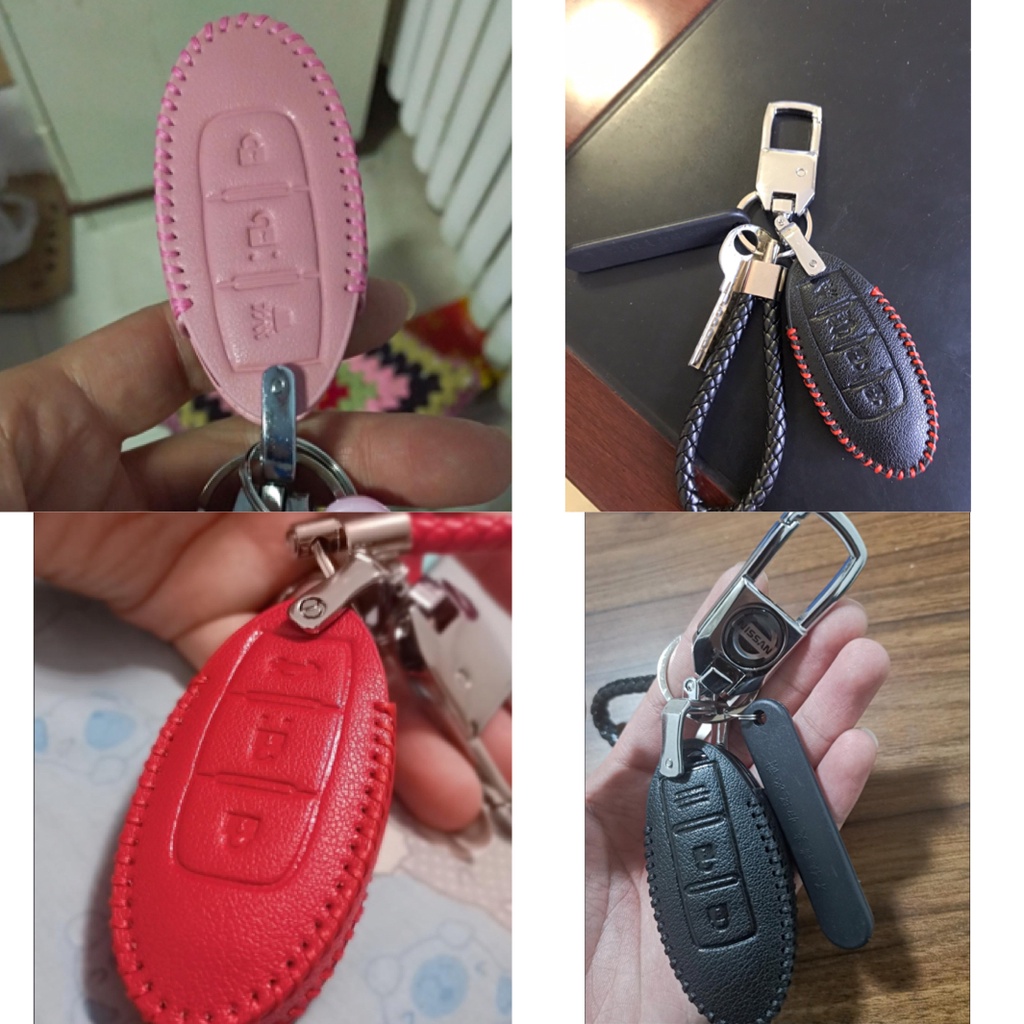Gantungan Kunci Mobil Nissan sentra Livina Tiida Marc kicks Bahan Kulit