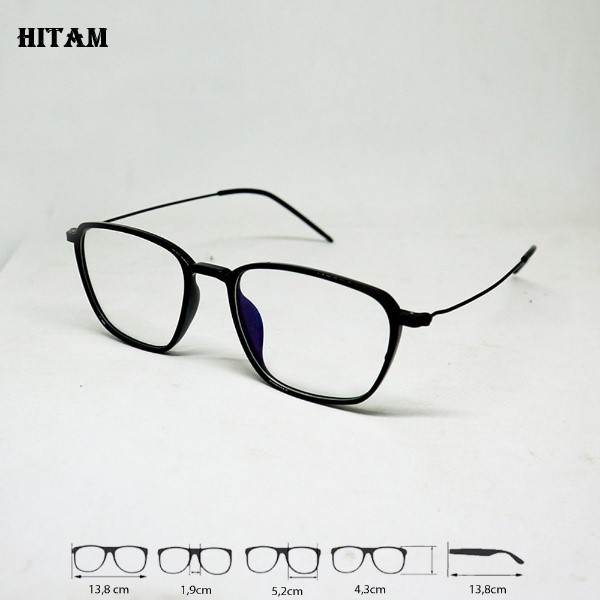 Frame Kacamata Minus Photocromic Normal Antiradiasi Blueray Bluecromic bahan Lentur Maudy